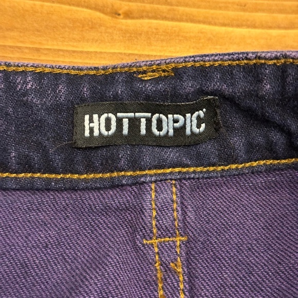 Hot Topic Purple Denim Mini Skirt - Picture 5 of 5